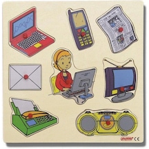 Iletişim Araçları Puzzle (30X30 Cm)