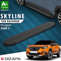 S-dizayn Peugeot 2008 2 Skyline Siyah Yan Basamak 183 Cm 2020 Üzeri A+ Kalite