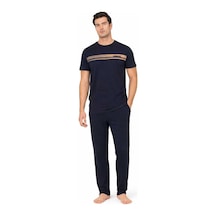 Pierre Cardin Penye Kısakol Pijama Takımlk-pc6128 Lacivert