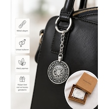 12 Burç Astroloji Anahtarlık Unisex Metal Aksesuar