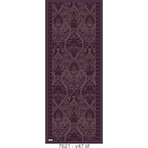 Mirsoy Scarf Sara Etnik Desen Şal Mürdüm
