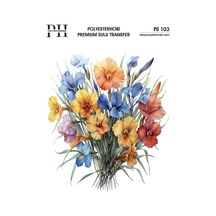 Polyesterhobi Premium Sulu Transfer 25x35 Cm Çiçek Desenli Ps 103