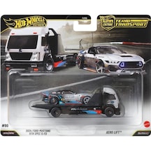 Hot Wheels Premium Team Transport 90 2024 Ford Mustang Rtr Spec 5-fd Aero Lift Kırmızı