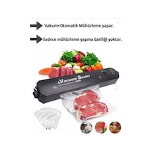 Vacuum Sealer Gıda Vakum Ve Mühürleme Makinesi 10 Plastik Poşet Hediyeli Çok Renkli