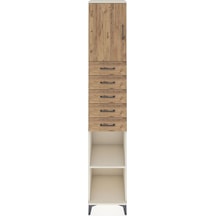 Hyperion Dolap 3 Raflı 5 Çekmeceli Tek Kapaklı 44x44x243 Aytaşı-çam Aytası