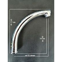 Mix Kuğu Lavoba Borusu Lavoba Batarya Borusu Kısa Krom