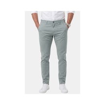 Deepsea Erkek Açık Yeşil Slim Fit Pamuklu Likralı Chino Spor Pantolon 2601745