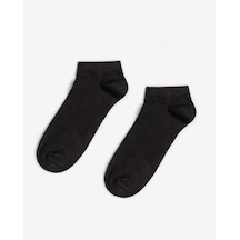 2 Li Royam Bolero Bambu Erkek Dikişsiz Patik Çorap 41 - 45 No Siyah