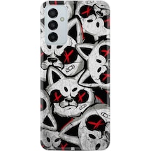 Samsung Uyumlu Galaxy A04S Kilif Silikon Desen Kizgin Kediler 1781 556613808