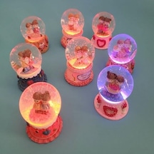 Işıklı Mini Kar Küreleri Dekoratif Hediyelik