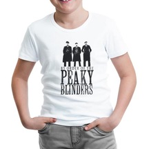 Peaky Blinders - Brothers Beyaz Çocuk Tshirt