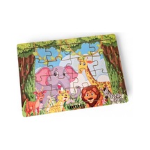 Hayvanlar Alemi 7 - 16 Parça Eğitici Öğretici Ahşap Çocuk Puzzle Yapboz Bebek Çocuk Oyuncak