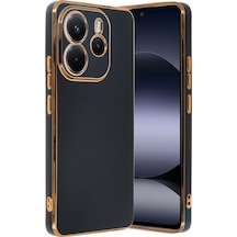 Xiaomi Redmi Note 14 4g Uyumlu Kılıf Volet Silikon - Siyah