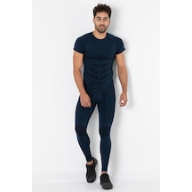 Miofit Erkek Cool Dry Kısa Kollu Dikişsiz Spor Tişört Lacivert
