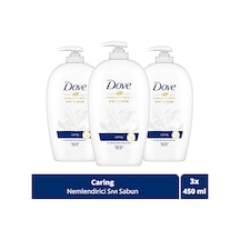 Nemlendirici Sıvı Sabun Caring 1/4 Nemlendirici Krem Etkili 450 Ml X3 Adet