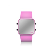 Upwatch Isim Yazılabilir Led Mini Pink And Pink Strap Kadın Kol Saati