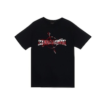 Megadeth Baskılı Unisex %100 Pamuk T-shirt SIYAH