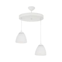 S Modern Spor Ikili Avize 30 Cm En Opal Camlı Siyah