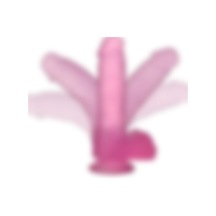 Lilitu Shop 17,5 Cm Şeffaf Damarlı Vantuzlu Pembe Kisisel Urun Kisisel Urun - Lv3101p