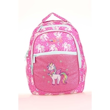 Kaukko Kids Sırt Çantası Simli Nakışlı Unicorn L5140