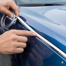 Renault Grand Espace Uyumlu Yapışkanlı 18 Mm 5 Metre Krom Nikelaj Trim Şerit