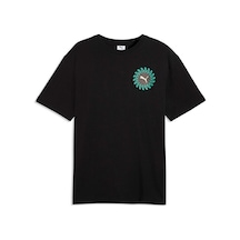 Puma Sunset Drıve Relaxed Tee Erkek Günlük Tişört 63439501 Siyah Siyah