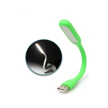 Usb Led Lamba Katlanabilir Pc Laptop Klavye Aydınlatma Esnek Bükülebilir Powerbank/bilgisayar/laptop Gibi Usb Bağlantısı Olan Cihazlarda Kullanabilirsiniz Yeşil