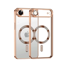 Newface - 508 - Apple iPhone Uyumlu 17 Air Kross Magneticsafe Kapak - Novapazr - - Turuncu