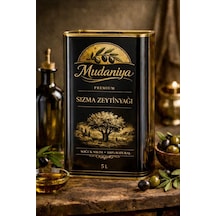 Mudaniya Natürel Soğuk Sıkım Sızma 5l 4800gr Zeytinyağı