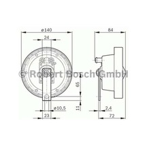 BOSCH 320226016 KORNA 300 HZ 115DB A 24V 60W ÇAP = 140mm