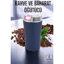 Taşınabilir Kahve & Baharat Öğütücü, Kolay Temizlenebilir Ve Uzun Ömürlü Paslanmaz Çelik Mavi