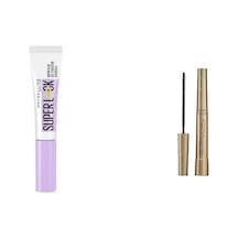 Telescopic Maskara - Siyah & Super Brow Glue Kaş Sabitleyici Maskara - Şeffaf 0