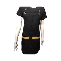 Askılı Micropolyester Önlük Cafe Chef Restoran Kuaför Önlük Modeli Siyah