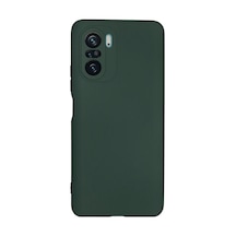 Xiaomi Poco F3 Kılıf Nano İçi Kadife Silikon - Koyu Yeşil 0.2M-Çok Renkli