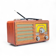 Rt-755b Nostalji Gerçek Ahşap Radyo,şık Tasarım , Bluetooth Nostaljik Radyo