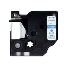 Dymo D1 Beyaz-Mavi Yedek Şerit 12Mm X 7Mt 45014