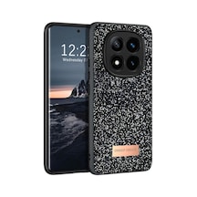 Onegif Redmi Note 14 Pro 4g Bright Simli Kapak - Siyah