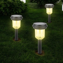 Panther Pt-b117 Solar Güneş Enerjili Cob Led Bahçe Lambası -karanlık Sensörlü Saplamalı Dış Mekan Lambası