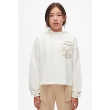 Xo Kids Kız Çocuk Sweatshirt 10-16 Yaş 37808 Ekru