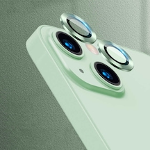 Noktaks - iPhone Uyumlu 13 Mini - Kamera Lens Koruyucu Cl-02 - Mor