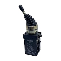 Emas Cm Serisi Joystıck Buton Metal Kalıcı 4 Pozisyonlu 2no+2no 22 Mm