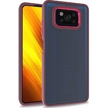 Poco X3 Kılıf Hptk Flora Kapak - Kırmızı Kirmizi