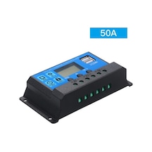 Pazly 50a 12v/24v Pwm Güneş Şarj Kontrol Cihazı Akıllı Regülatör Usb 5v 2.5a Çıkış