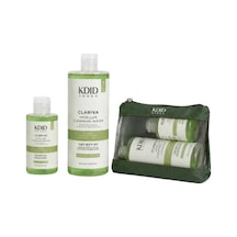 Kdid Miceller Water For Oily Skin Types Akyaj Temizleme Suyu Seti Yağlı Ciltler Clariva 400+100 Ml - Yeşil