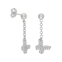 Sallantılı Kelebek Küpe 717088 Silver Gümüş