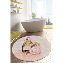 Chilai Home Vıoleta Djt Çap 100 Cm Banyo Halısı Çok Renkli