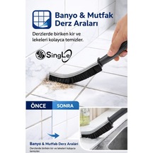 3 Adet Çok Amaçlı Multi İnce Temizlik Fırçası Derz Arası Banyo Mutfak Lavabo Detay Temizleme