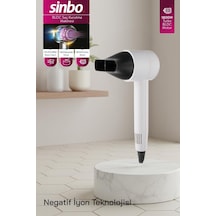 Sinbo Shd-1705 Bldc Saç Kurutma Makinesi - Beyaz 1800w Güç, 3 Isı Ayarı, Soğuk Üfleme