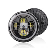 Konesam 7 İnç 12v 70w 6000k Beyaz Led Farı, Ip67 Su Geçirmez, 50000 Saat Ömür, Moto/giyim Jeep Uyumlu