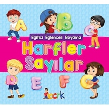 Harfler Sayılar - Eğitici Eğlenceli Boyama- Bıcırık Yayınları